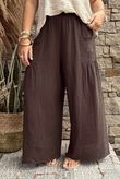 Pure Cotton Santos Quinn Culotte Pant Coffee Bean -